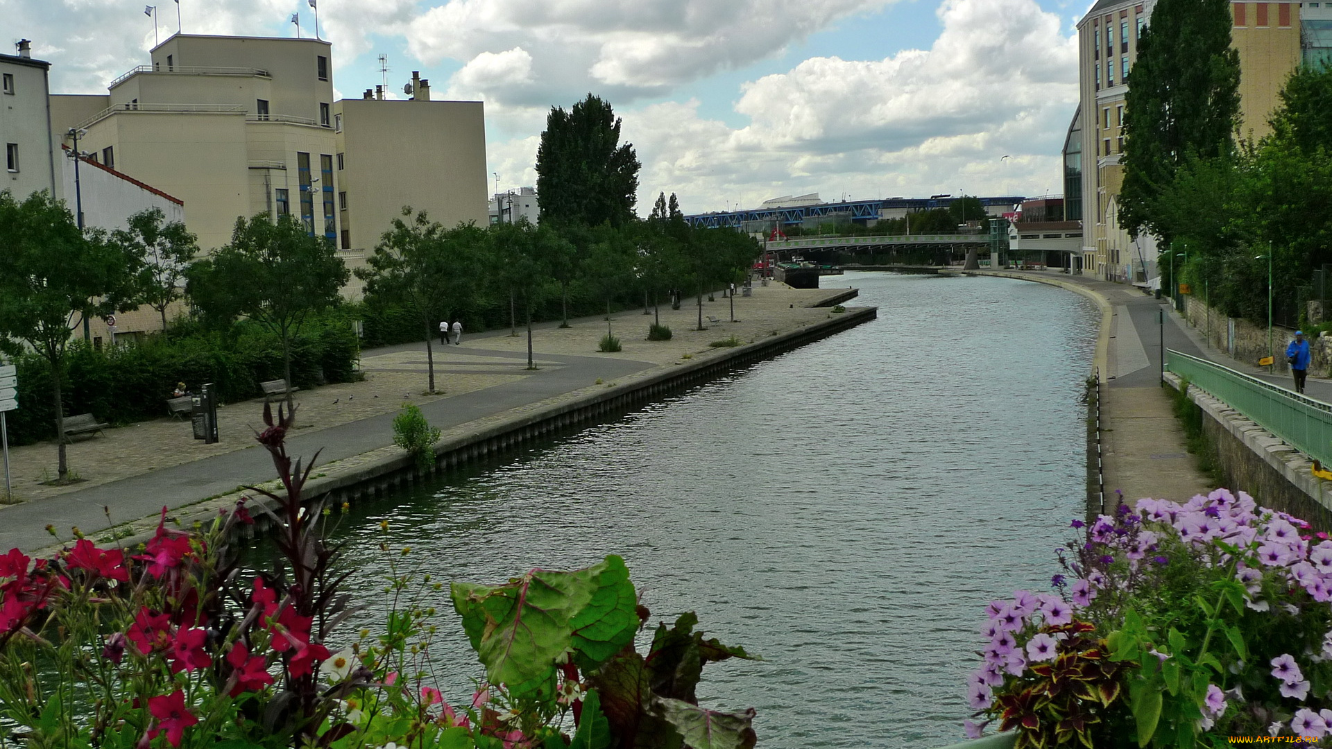 canal, saint, denis, paris, франция, города, париж, saint-denis