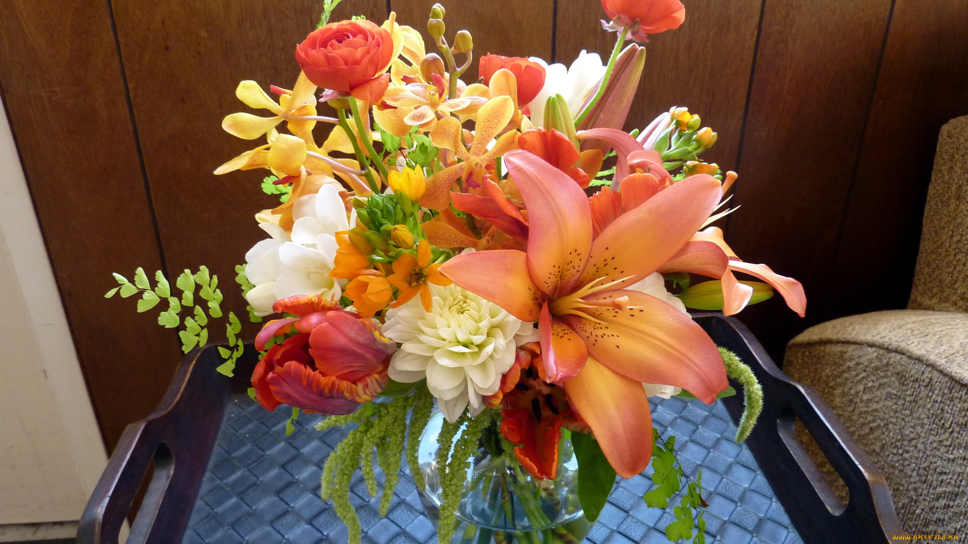 цветы, букеты, композиции, букет, лилии, розы