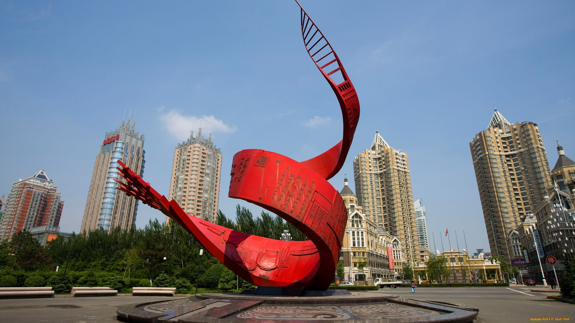 города, памятники, скульптуры, арт, объекты, китай, хэйлунцзян, харбин