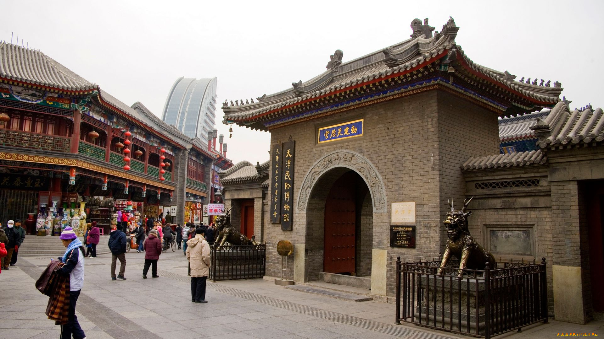 города, улицы, площади, набережные, тяньцзинь, китай