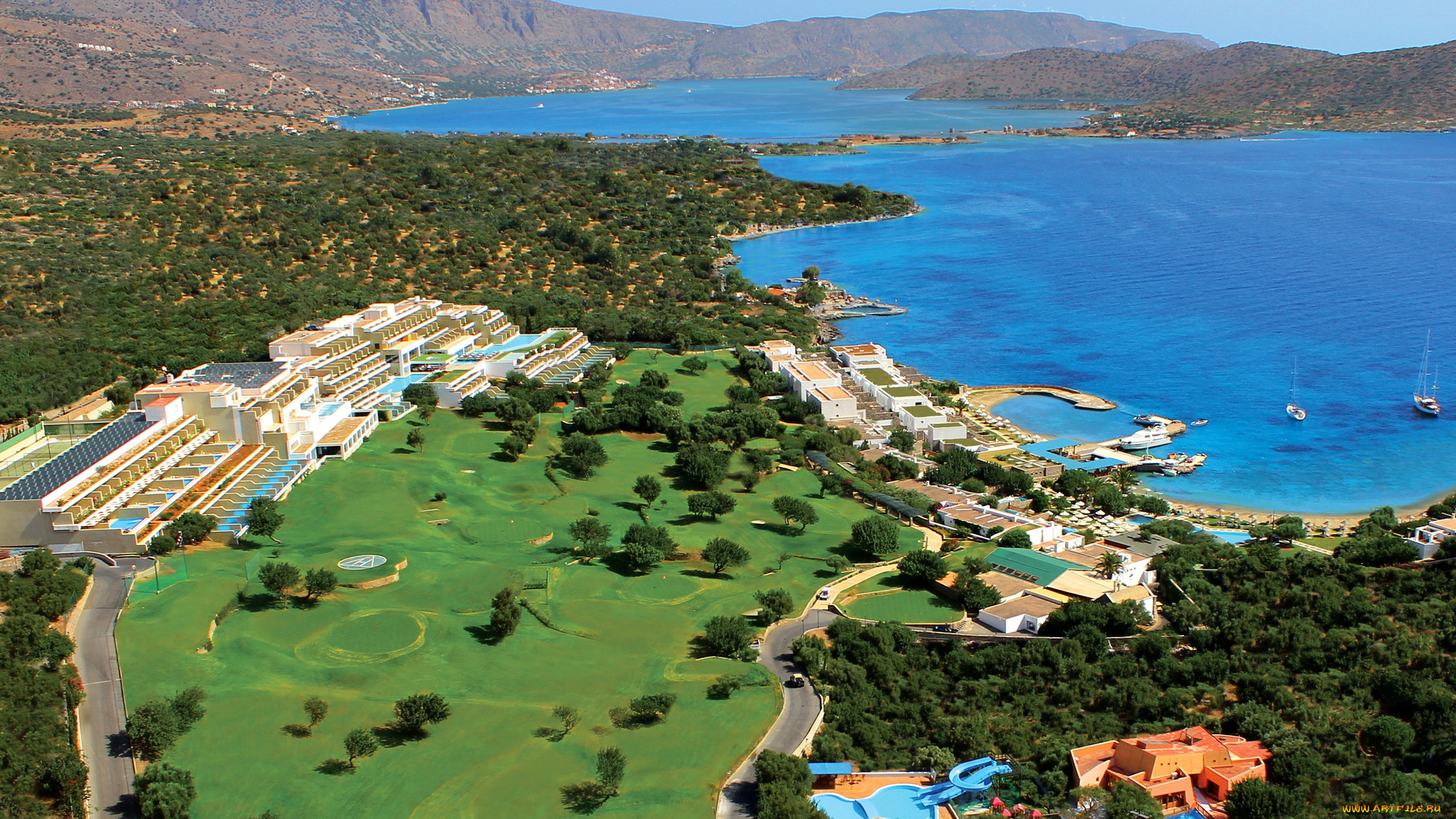 греция, крит, города, пейзажи