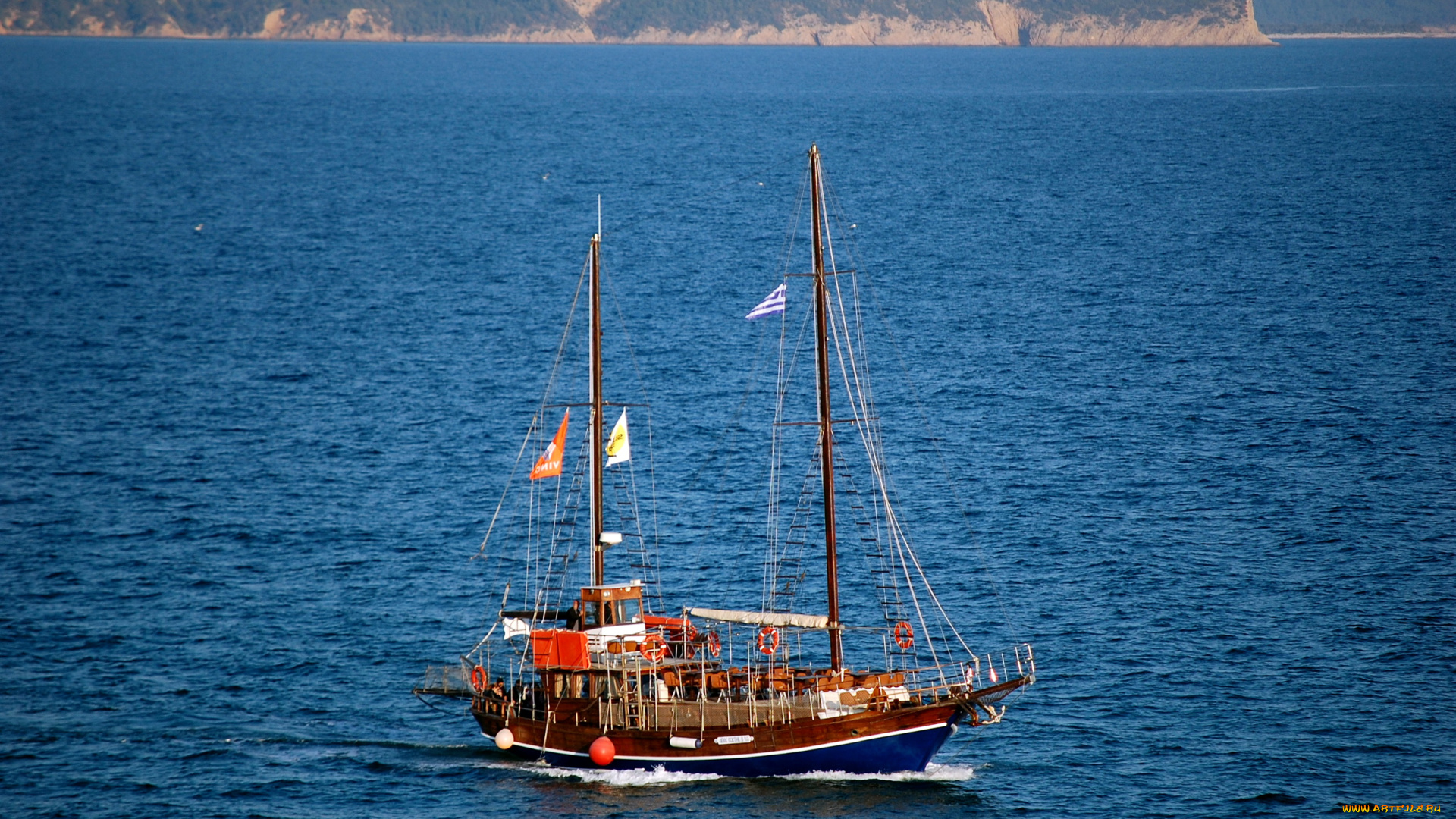 корабли, парусники, парусник