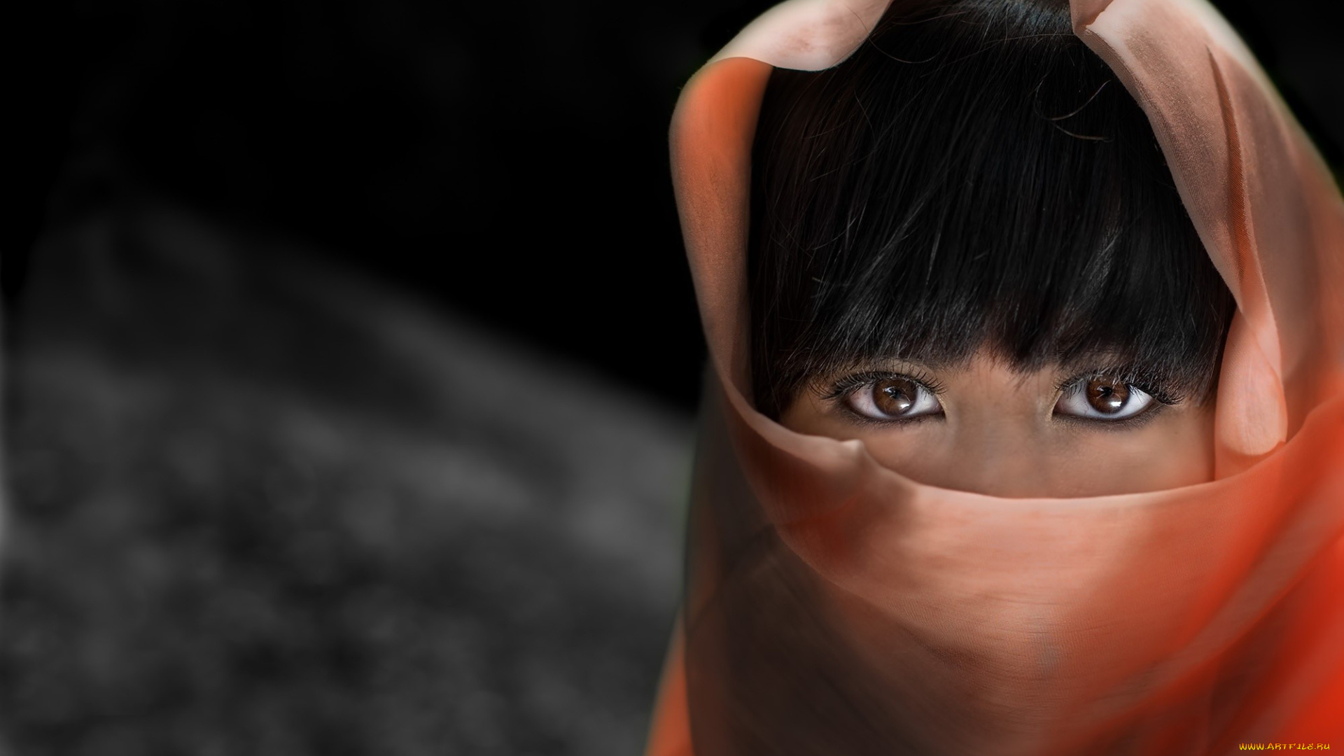 разное, глаза, платок