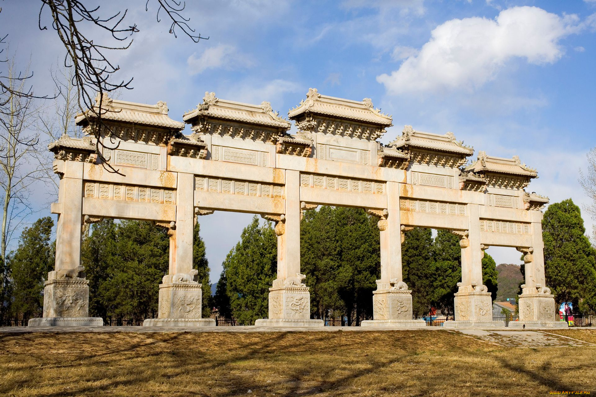 города, пекин, китай