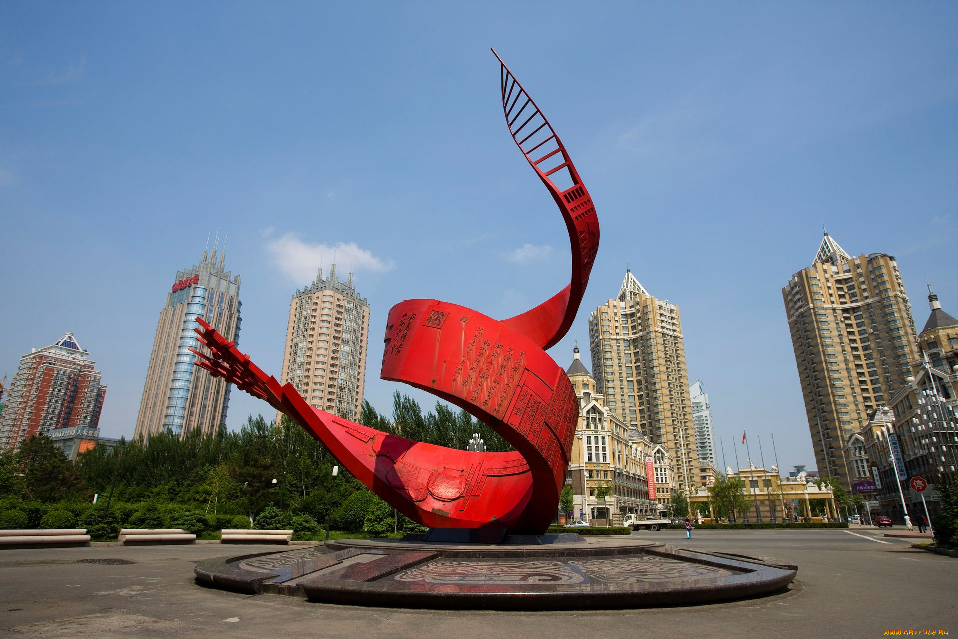 города, памятники, скульптуры, арт, объекты, китай, хэйлунцзян, харбин