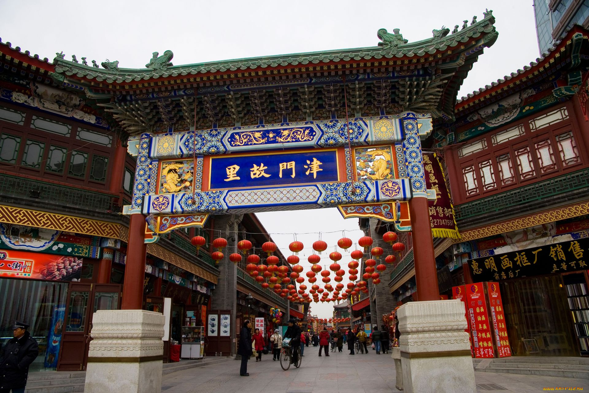 города, улицы, площади, набережные, тяньцзинь, китай