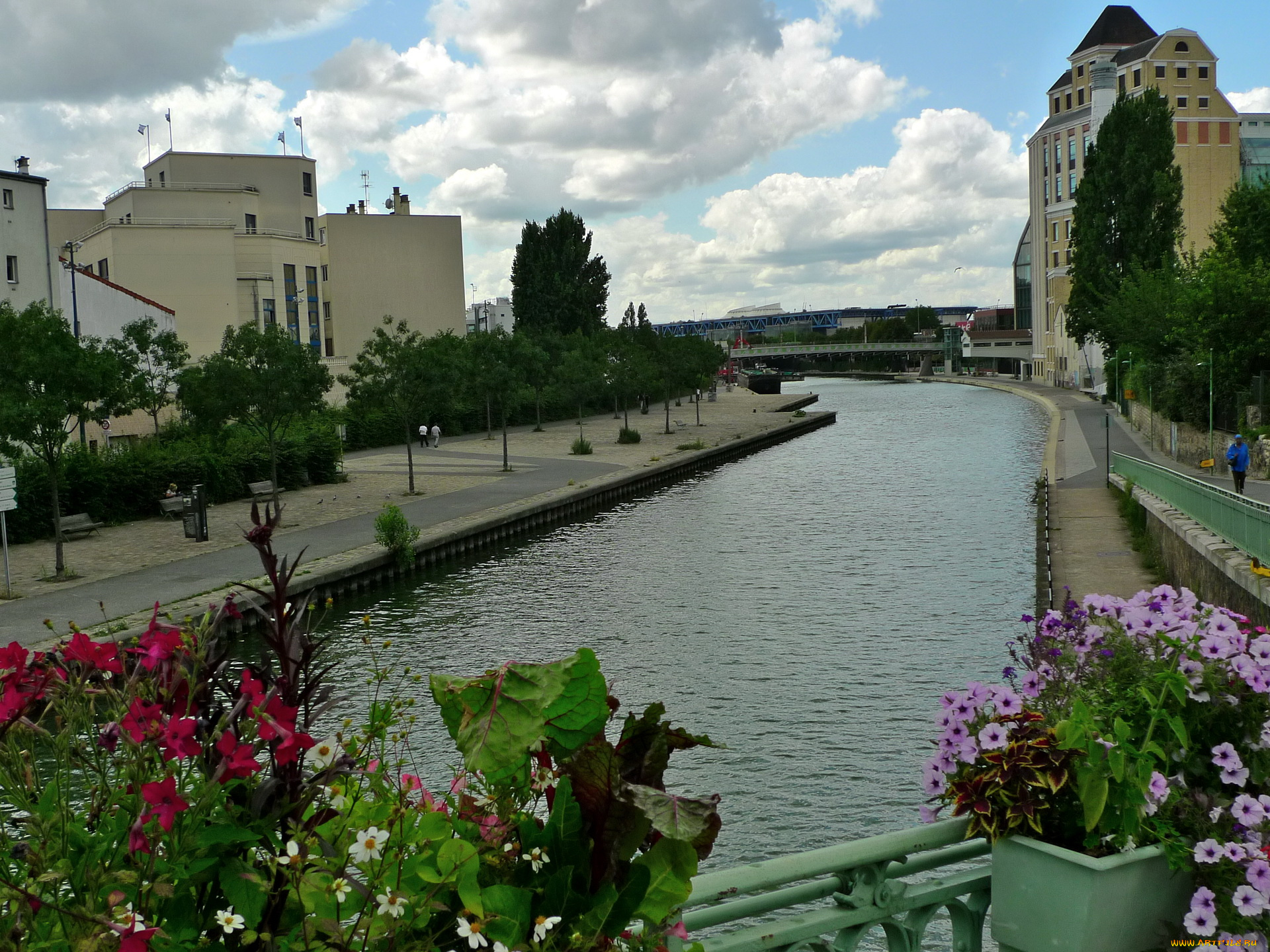 canal, saint, denis, paris, франция, города, париж, saint-denis