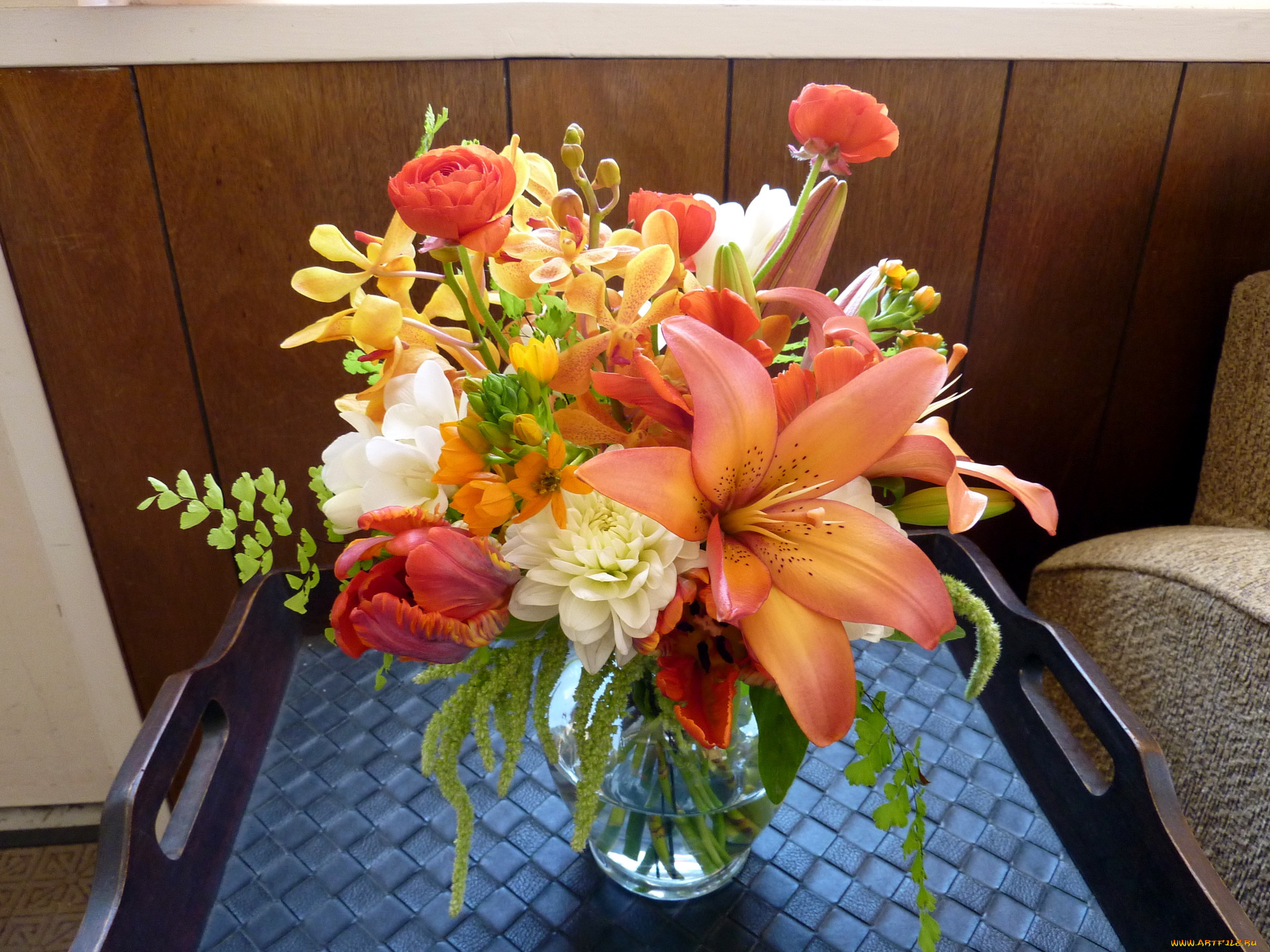 цветы, букеты, композиции, букет, лилии, розы