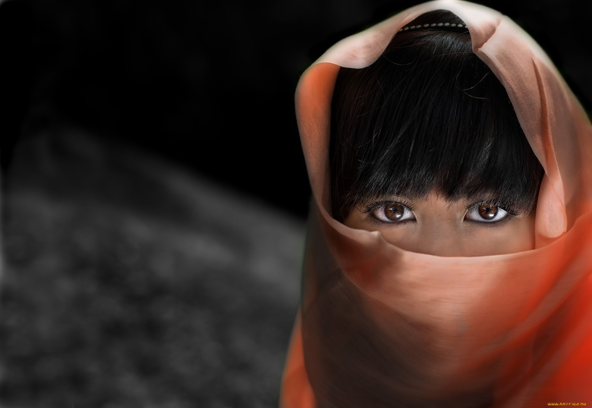 разное, глаза, платок