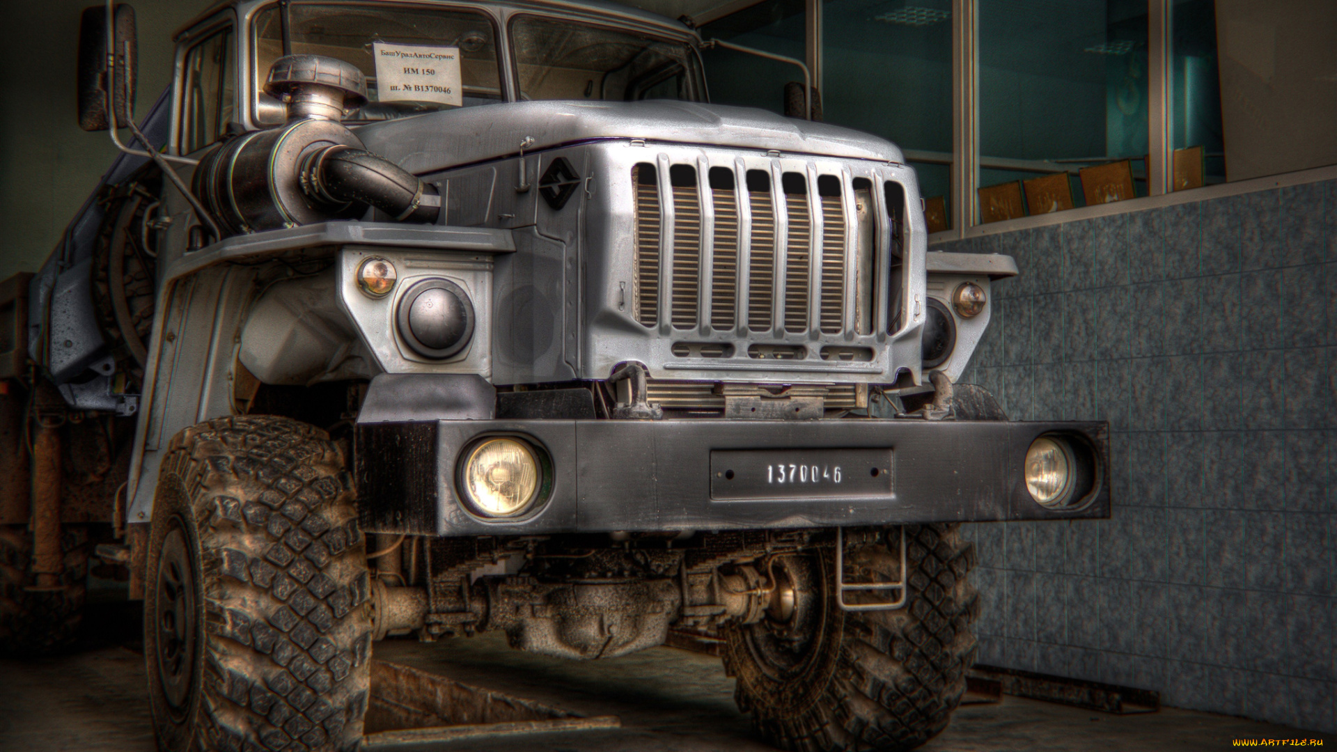 автомобили, урал, рисунок