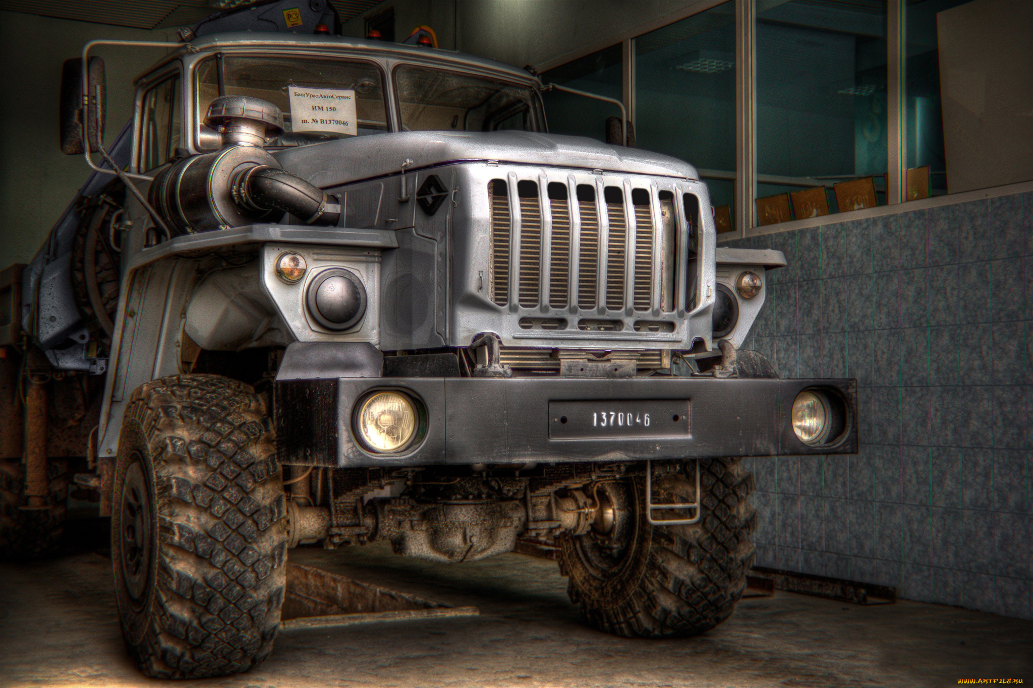 автомобили, урал, рисунок