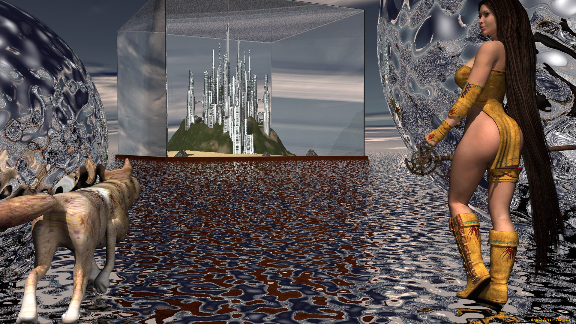 3д, графика, амазонки, , amazon, взгляд, девушка