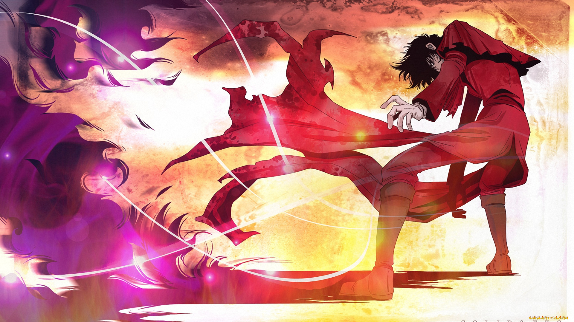 аниме, hellsing, alucard, вампир, дракула