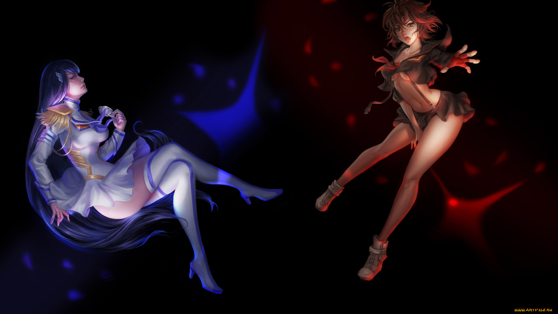 аниме, kill, la, kill, anime, matoi, ryuuko, kiryuuin, satsuki, kill, la, art