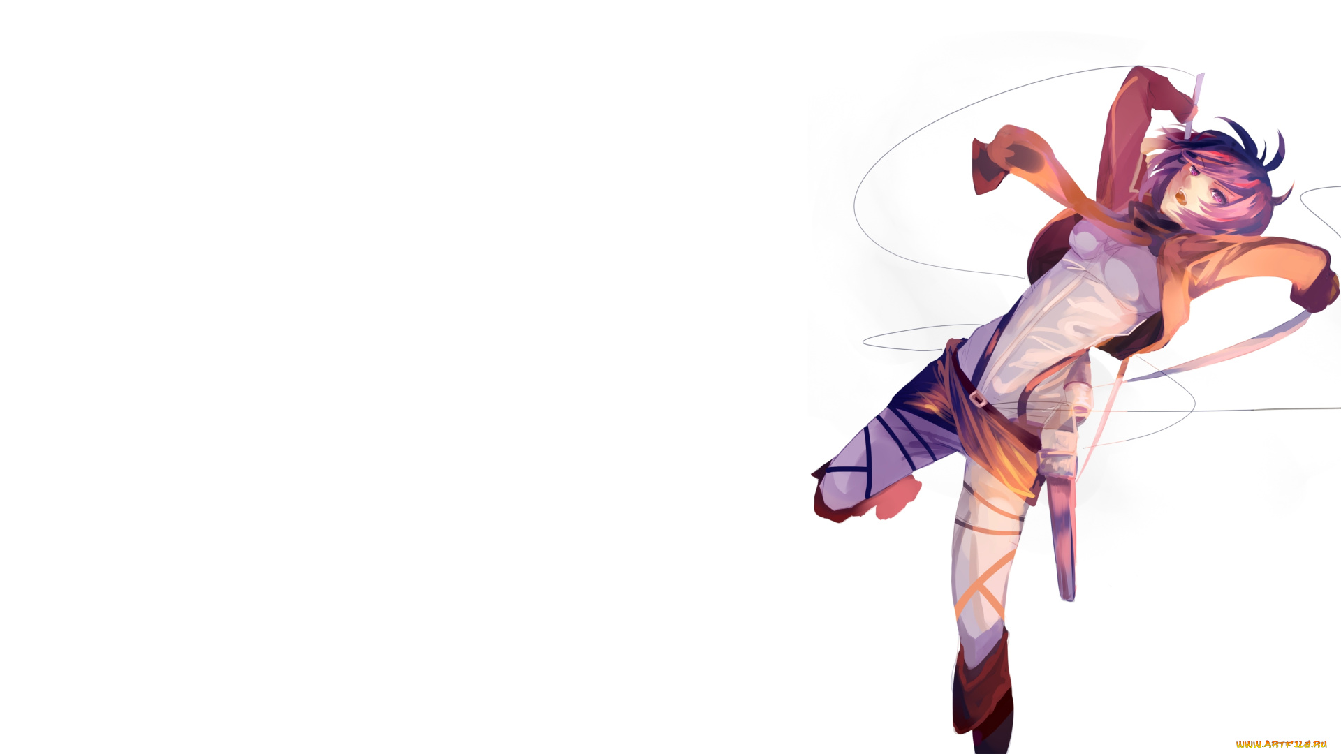 аниме, shingeki, no, kyojin, mikasa, ackerman, атака, титанов, арт, девушка