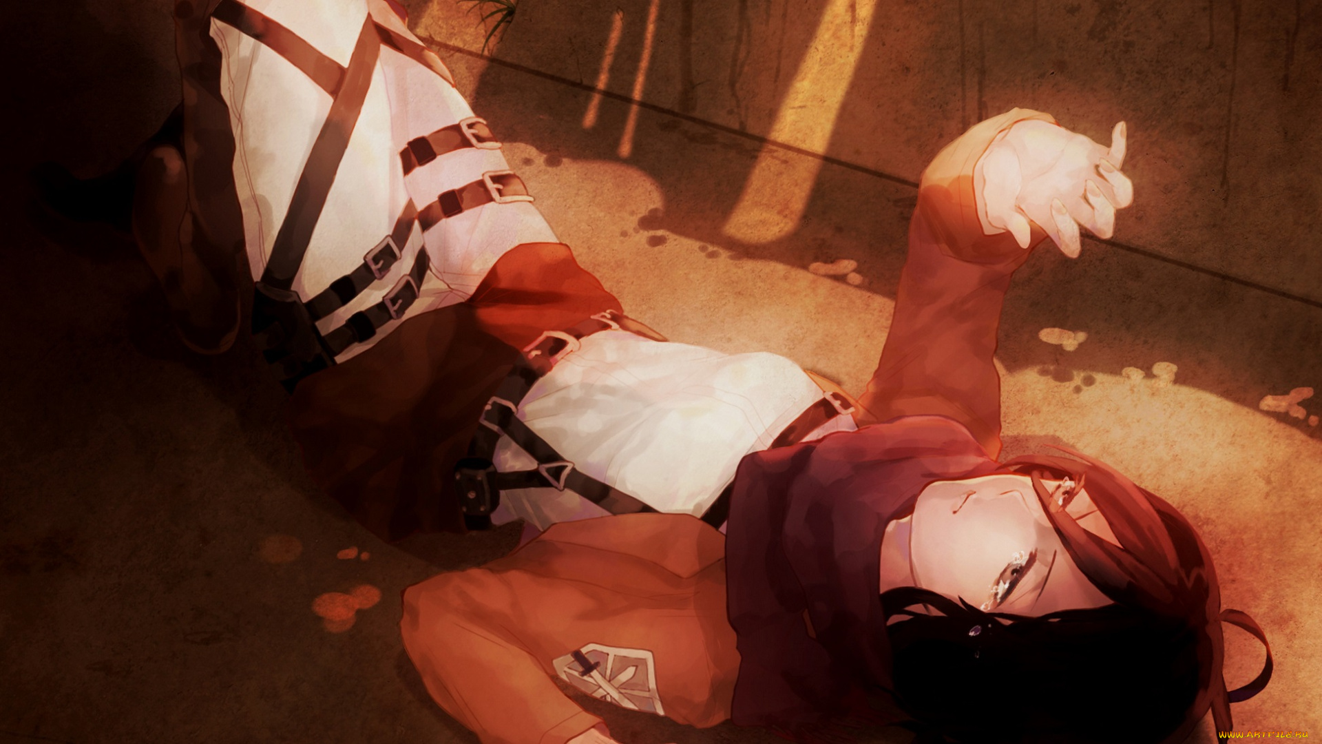 аниме, shingeki, no, kyojin, mikasa, ackerman, атака, титанов, арт