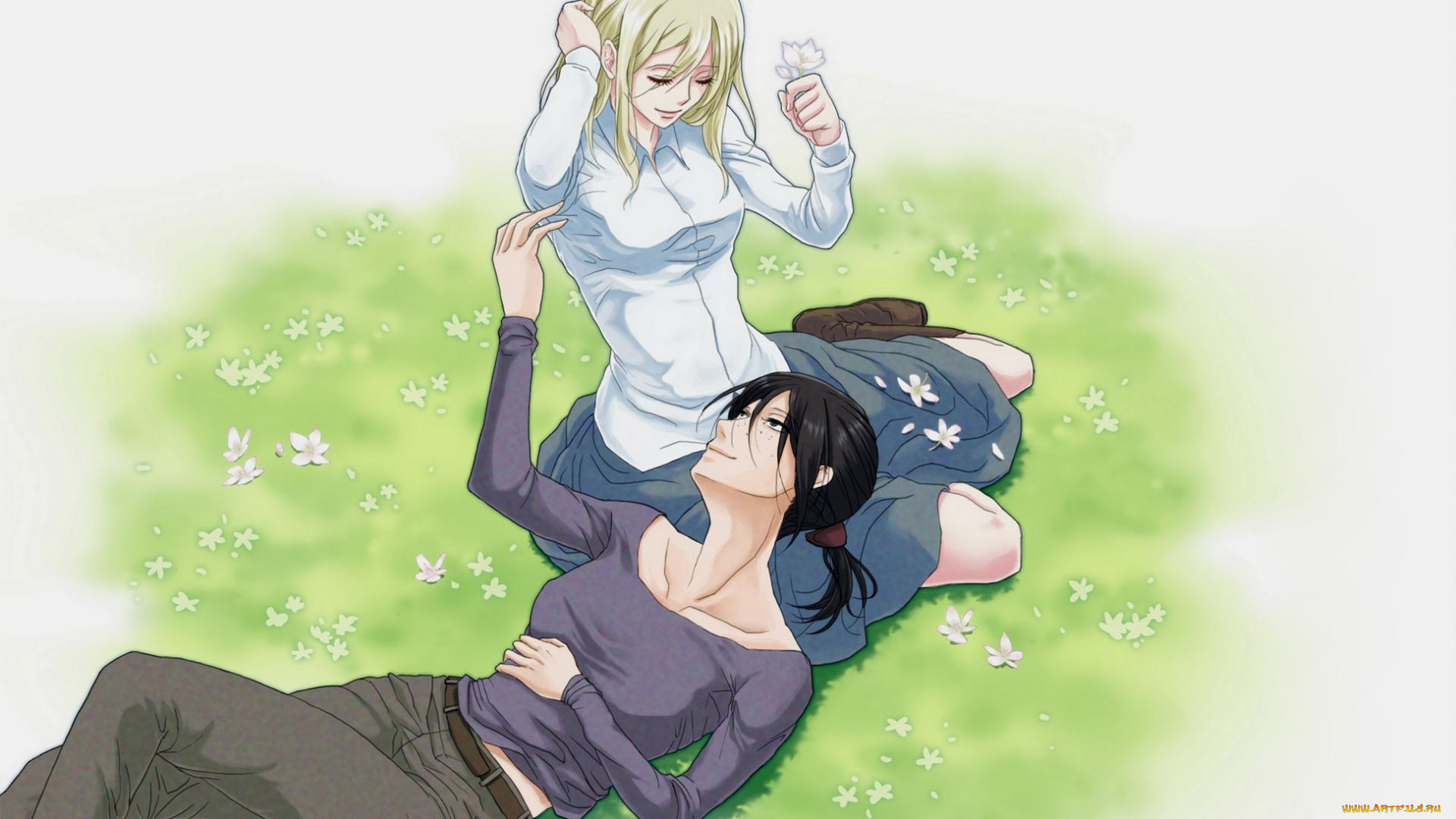 аниме, shingeki, no, kyojin, ymir, christa, renz, атака, титанов, арт