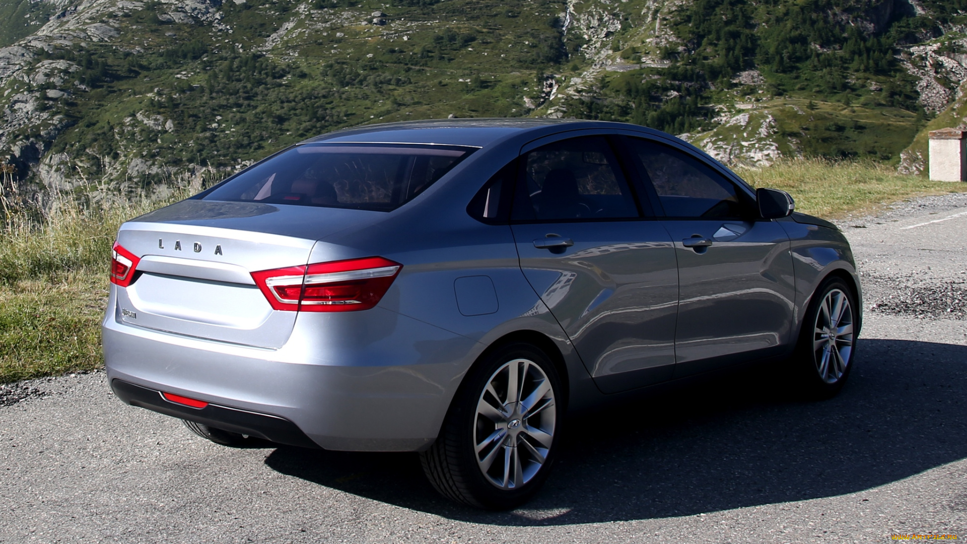 автомобили, ваз, lada, vesta, concept, 2014г, темный