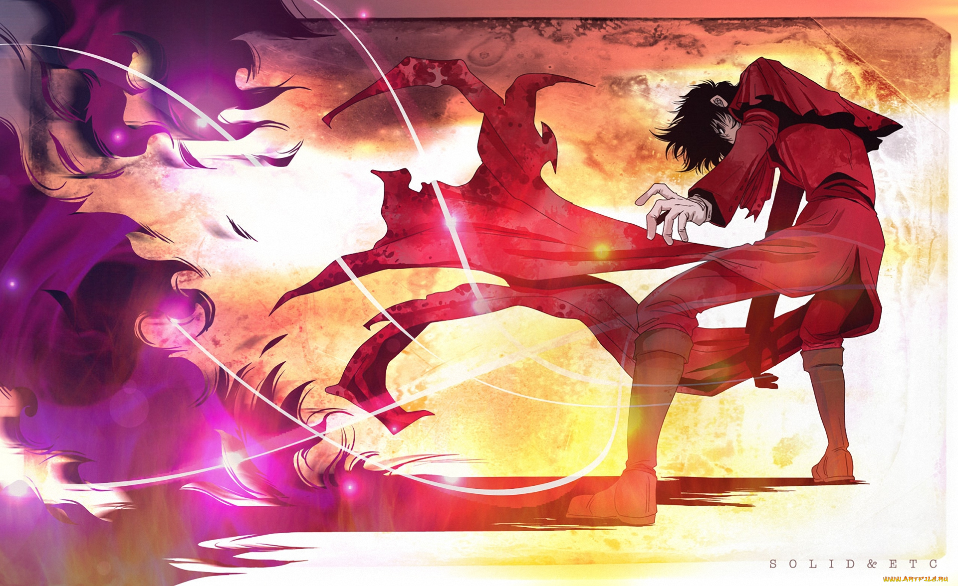 аниме, hellsing, alucard, вампир, дракула