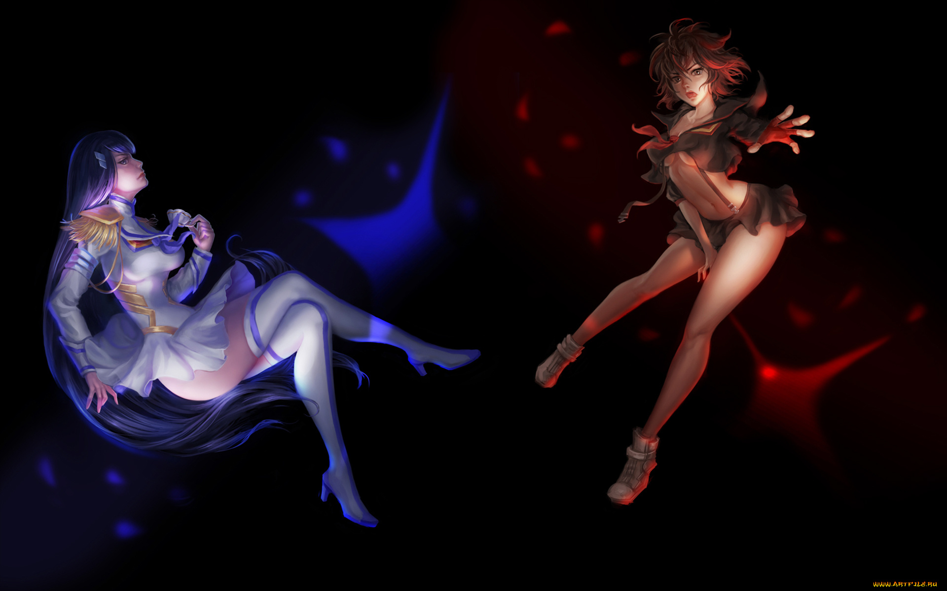 аниме, kill, la, kill, anime, matoi, ryuuko, kiryuuin, satsuki, kill, la, art