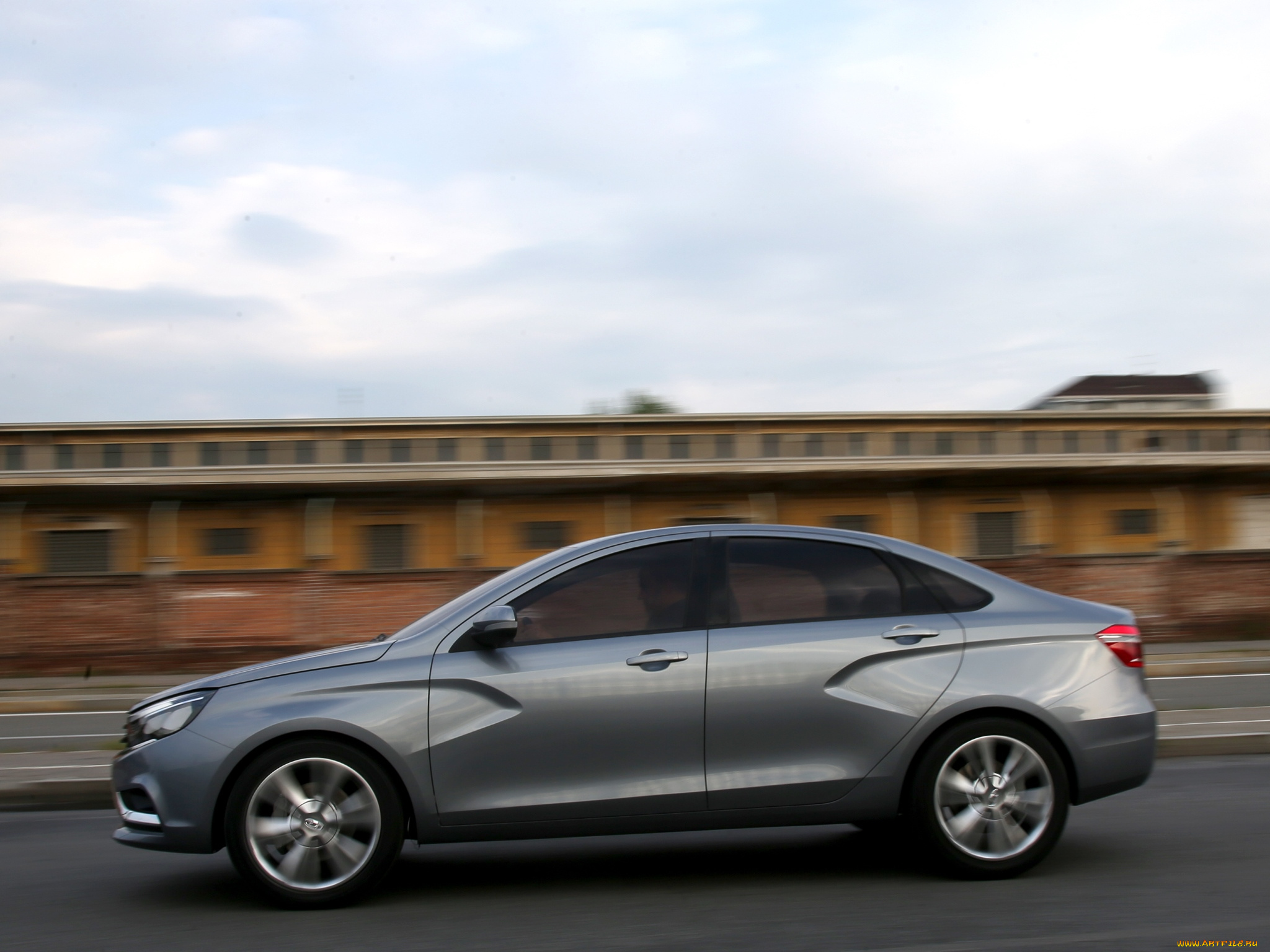 автомобили, ваз, lada, vesta, concept, 2014г, темный