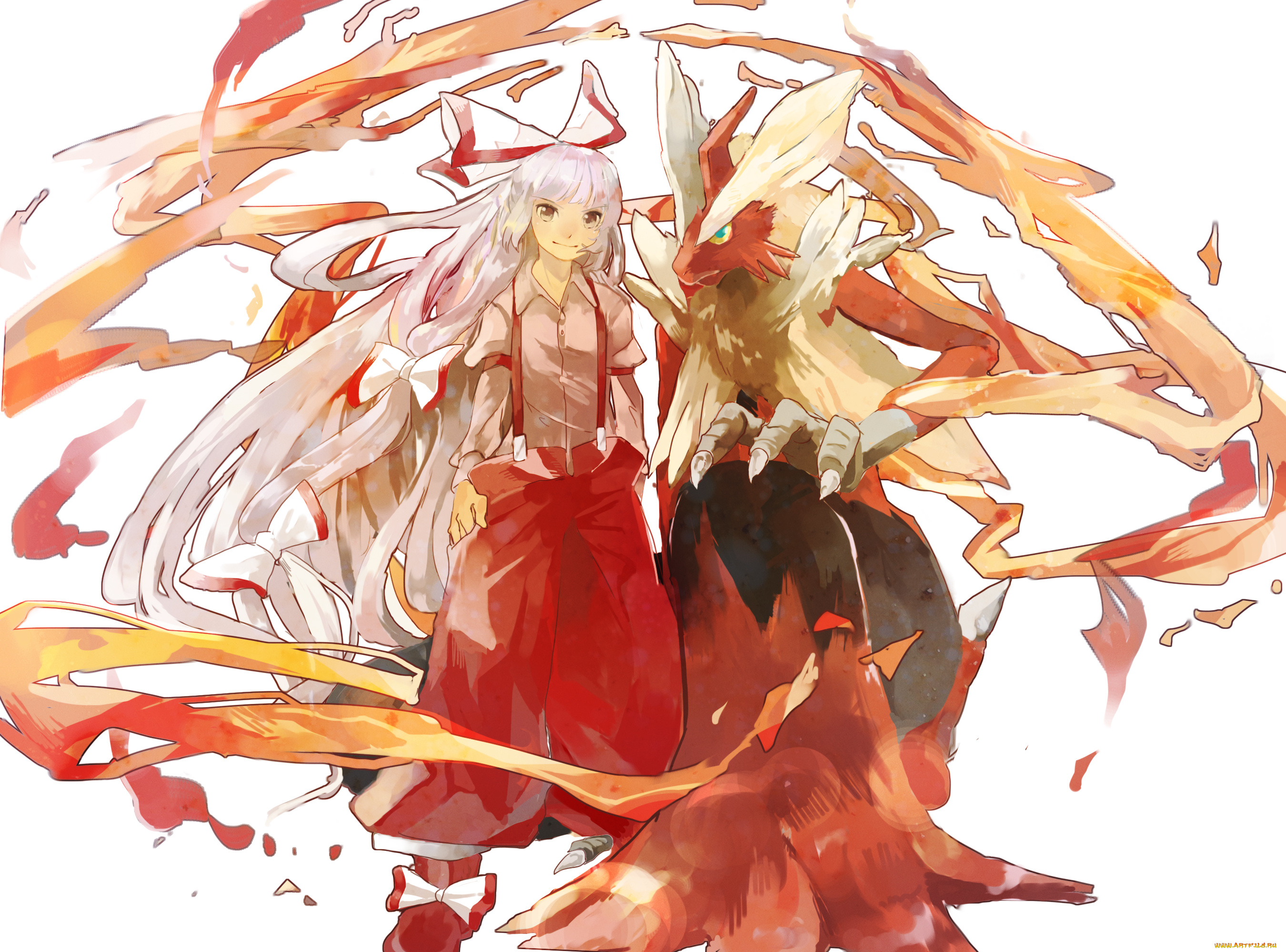 аниме, touhou, pokemon, арт, девушка