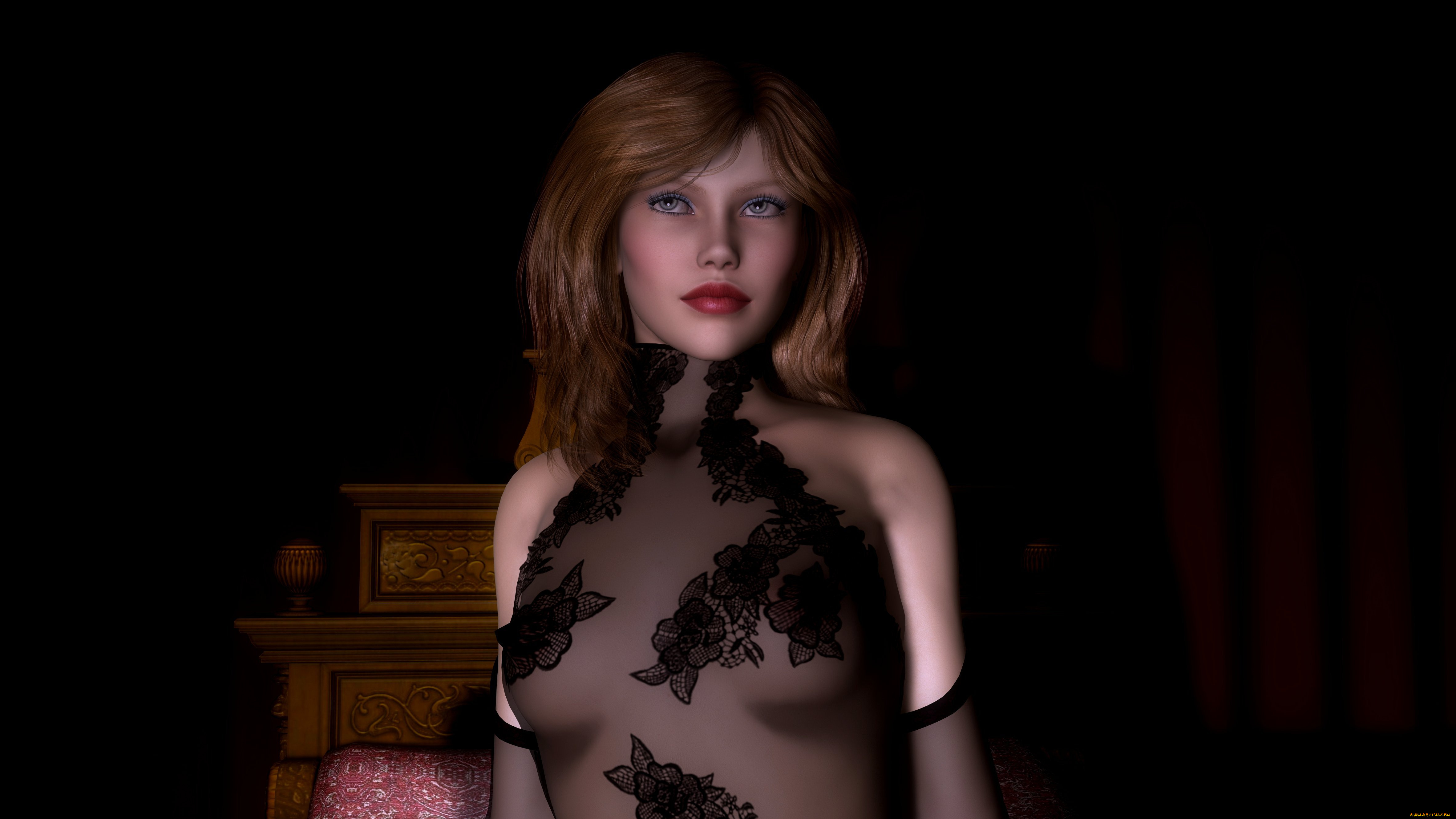 robinski, 3д, графика, люди, , people, девушка, взгляд