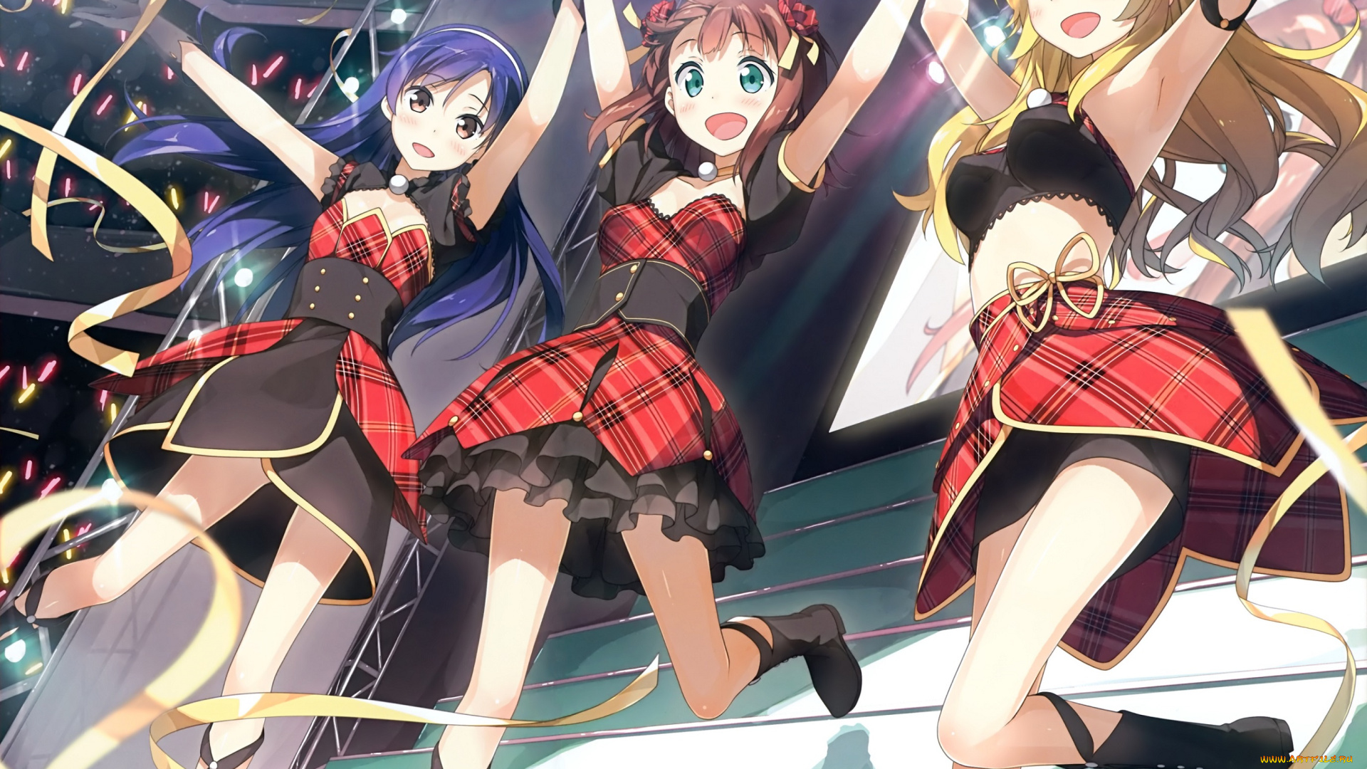 аниме, idolm@ster, idolmaster, amami, haruka, hoshii, miki, kisaragi, chihaya, арт, девочки, kantoku