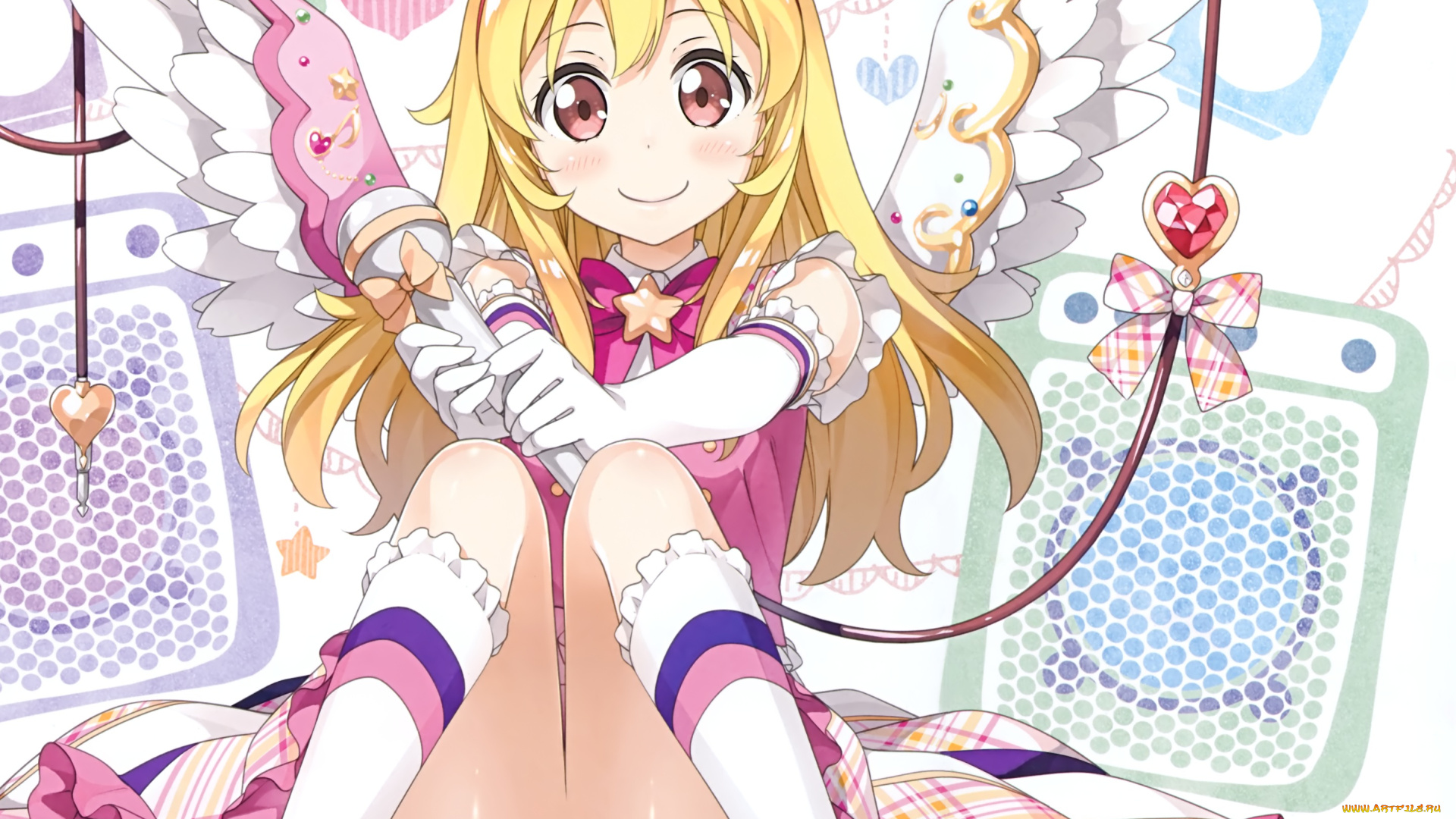 аниме, kantoku, , artbook, aikatsu, hoshimiya, ichigo, kantoku, арт, девушка, ангел