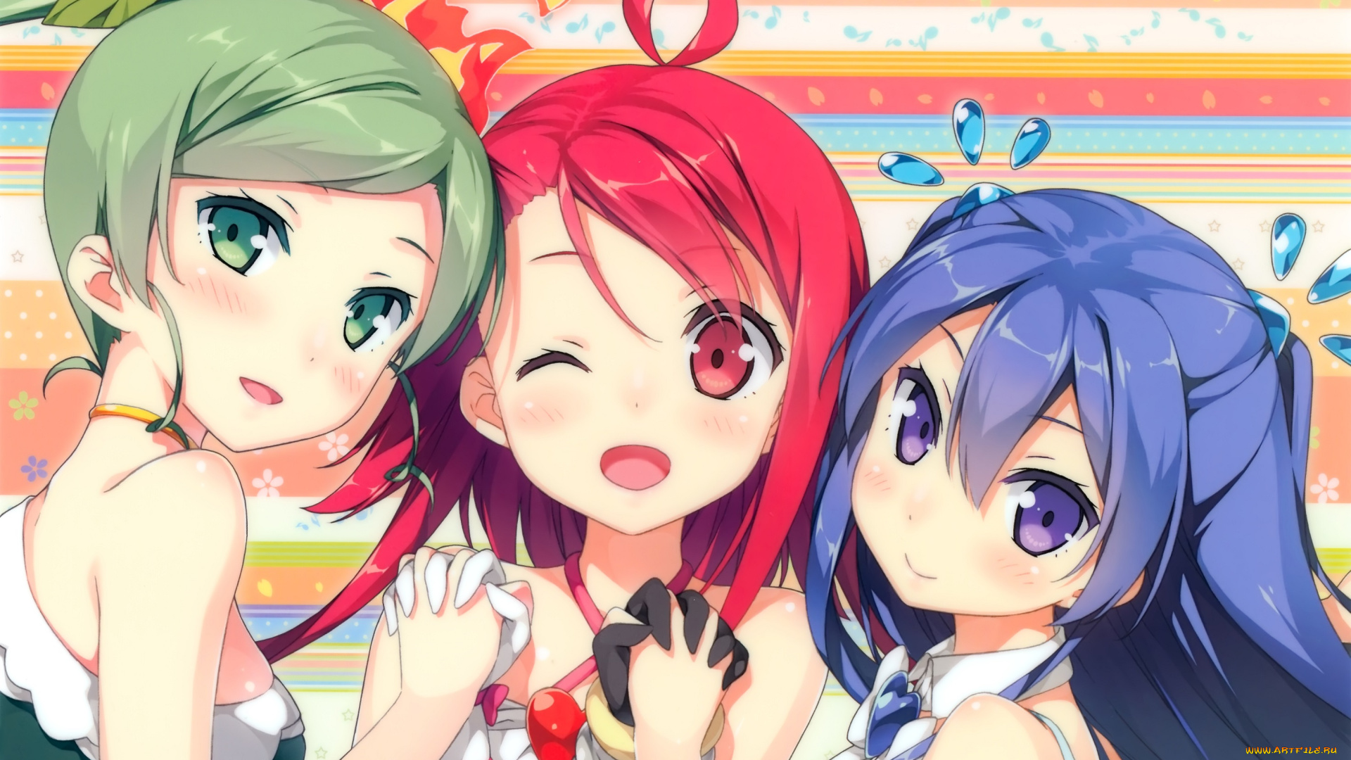 аниме, kantoku, , artbook, девушки, oribe, kotone, asagi, asuka, magical, suite, prism, nana, арт, kantoku, washioka, itaru