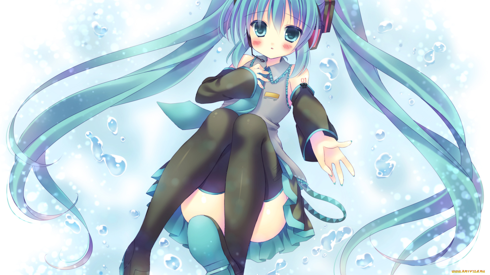 аниме, vocaloid, арт, kouta, девочка, hatsune, miku