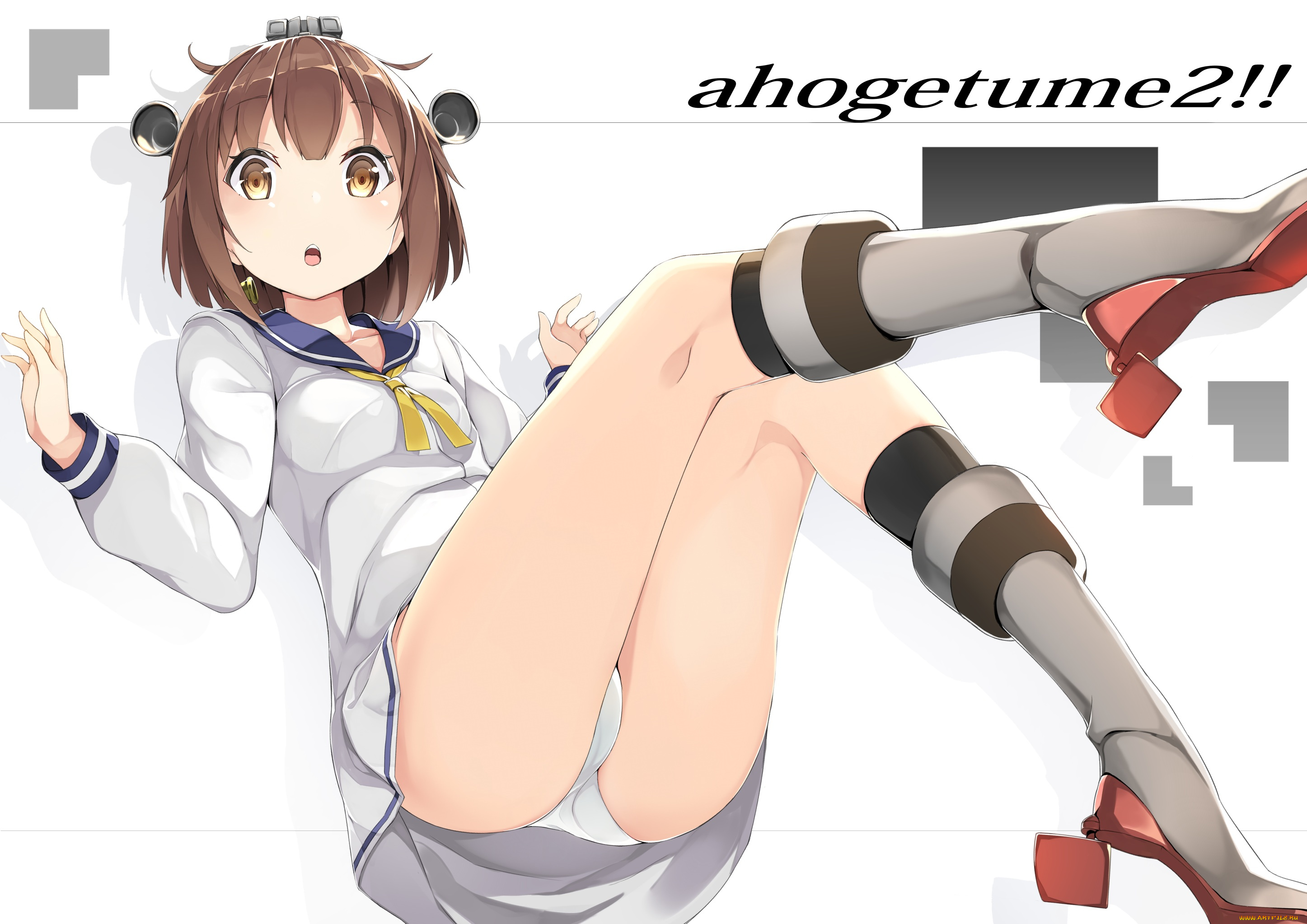 аниме, kantai, collection, девушка, арт, mafu9, kancolle, yukikaze, kantai, collection