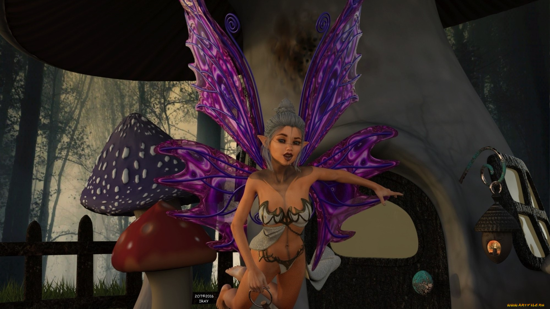 3д, графика, эльфы, , elves, взгляд, эльфийка, фон