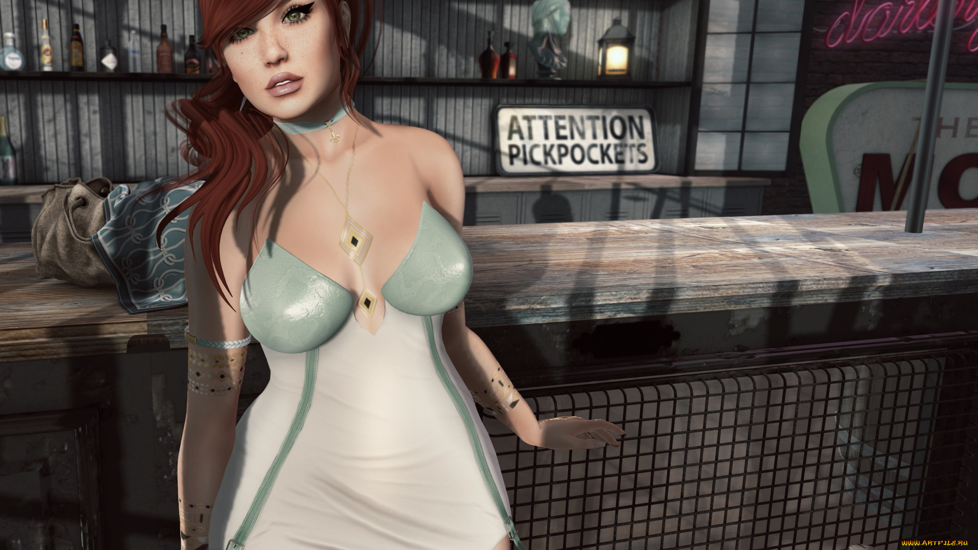 3д, графика, люди, , people, девушка, взгляд, фон