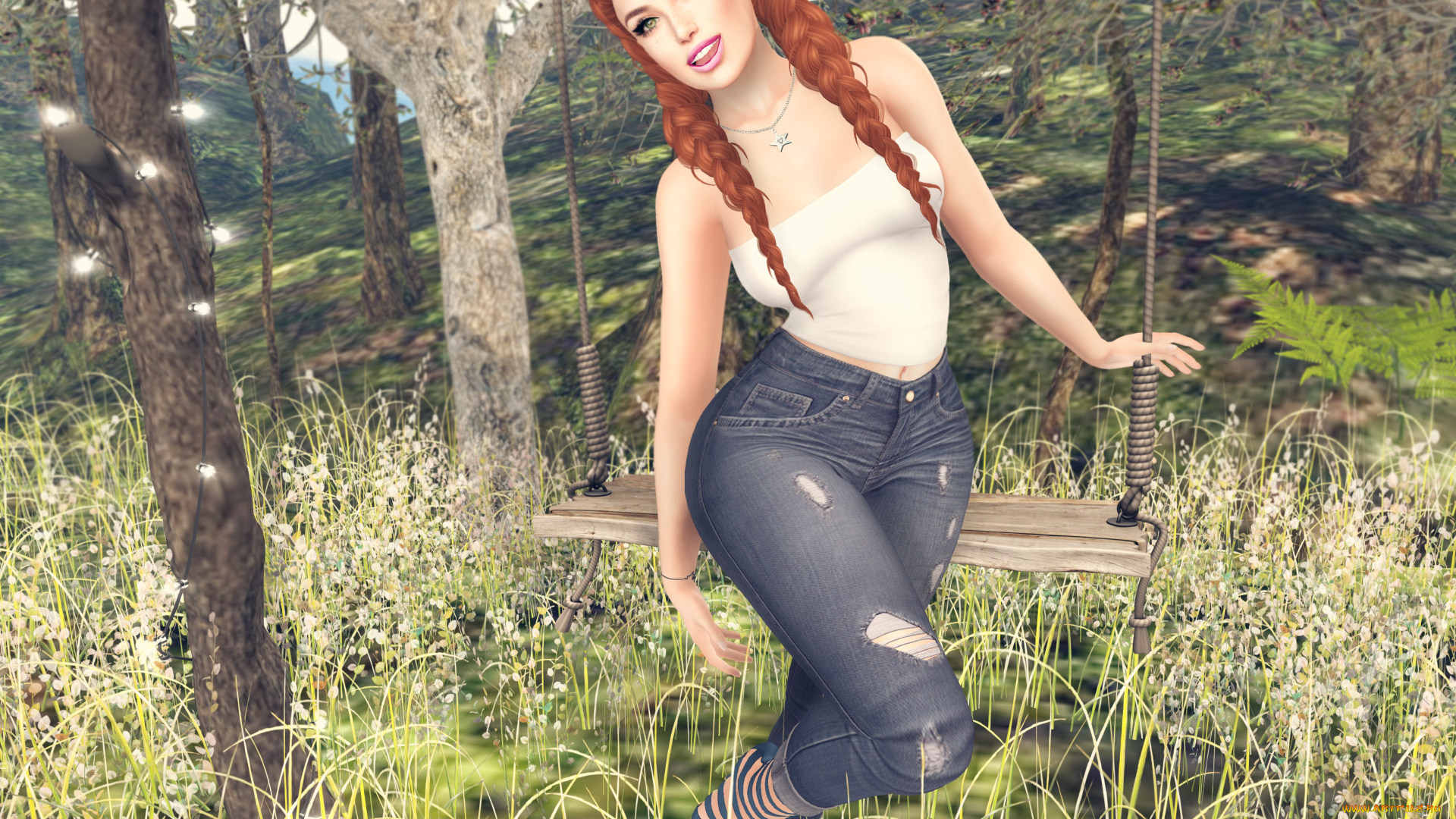 3д, графика, люди, , people, взгляд, девушка, фон