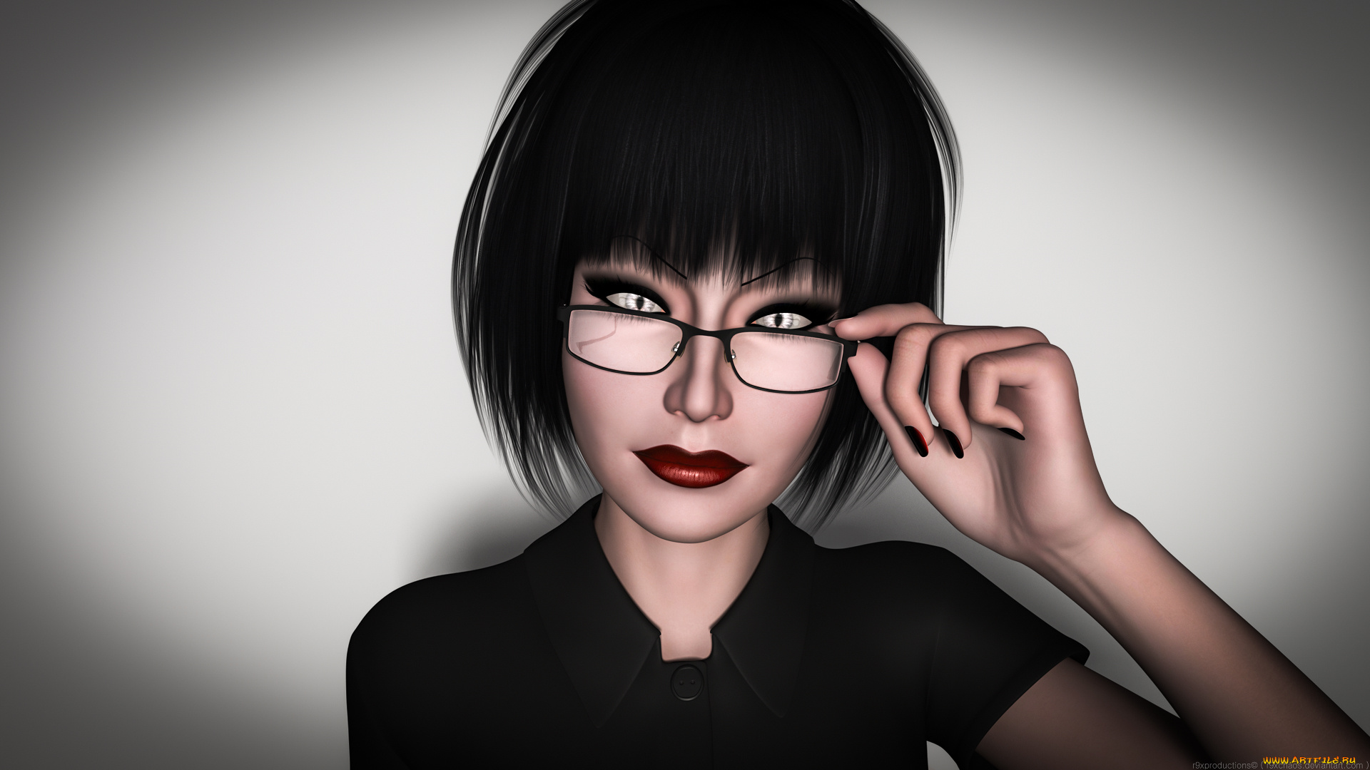 3д, графика, портрет, , portraits, девушка, взгляд, фон