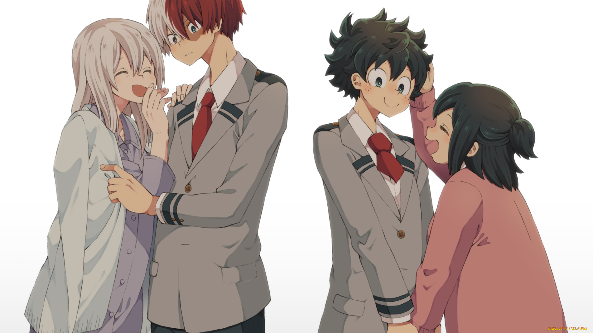 аниме, boku, no, hero, academia, мамы, парни