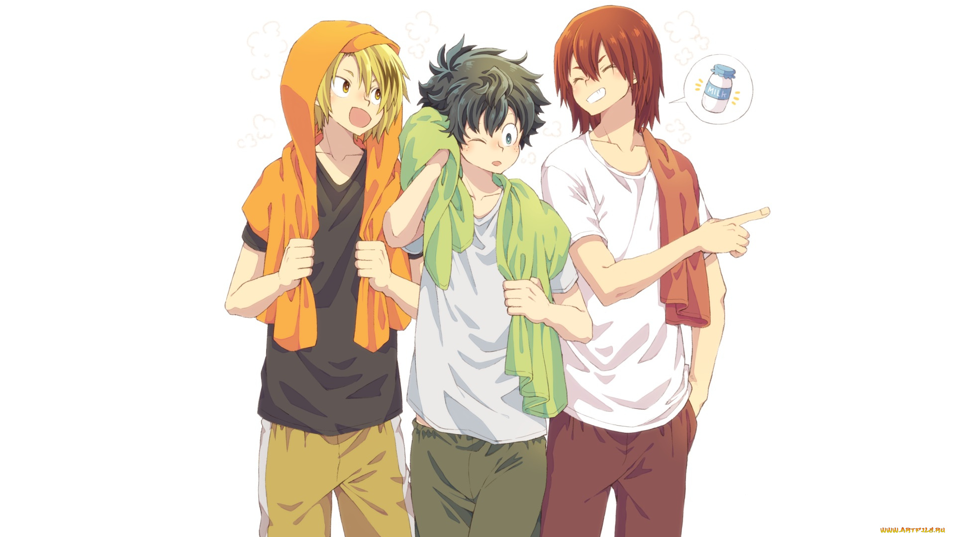 аниме, boku, no, hero, academia, парни