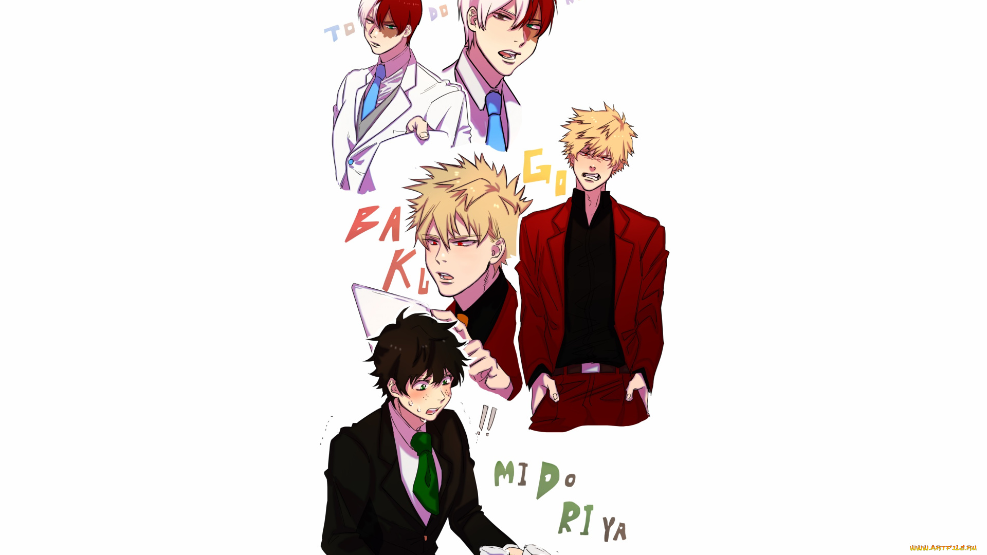 аниме, boku, no, hero, academia, парни