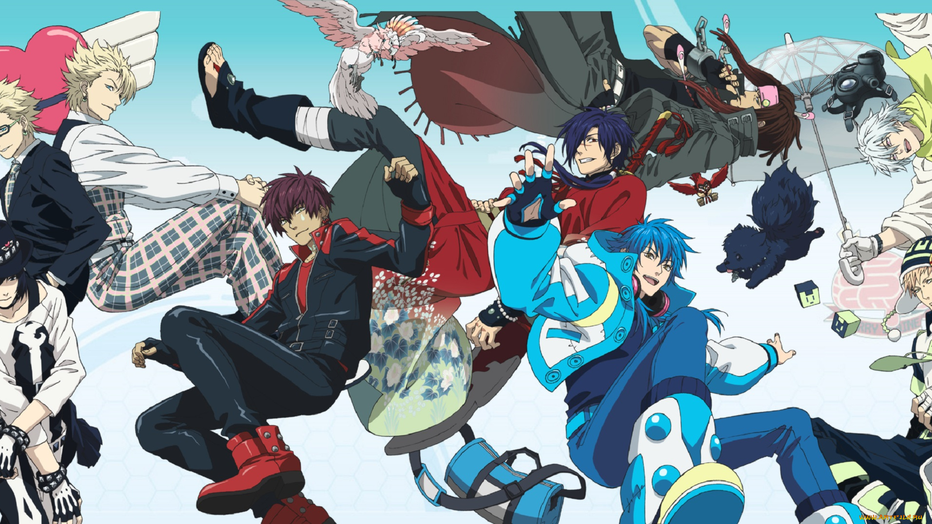 аниме, dramatical, murder, парни