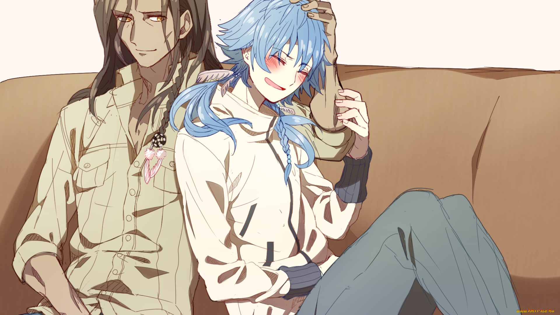 аниме, dramatical, murder, парни