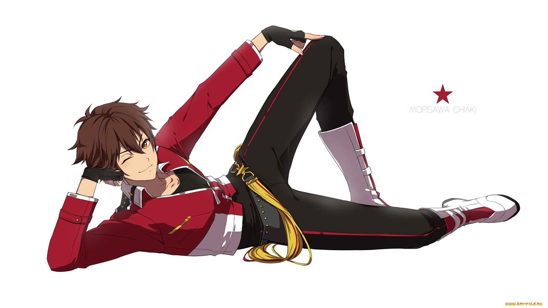 аниме, ensemble, stars, парень