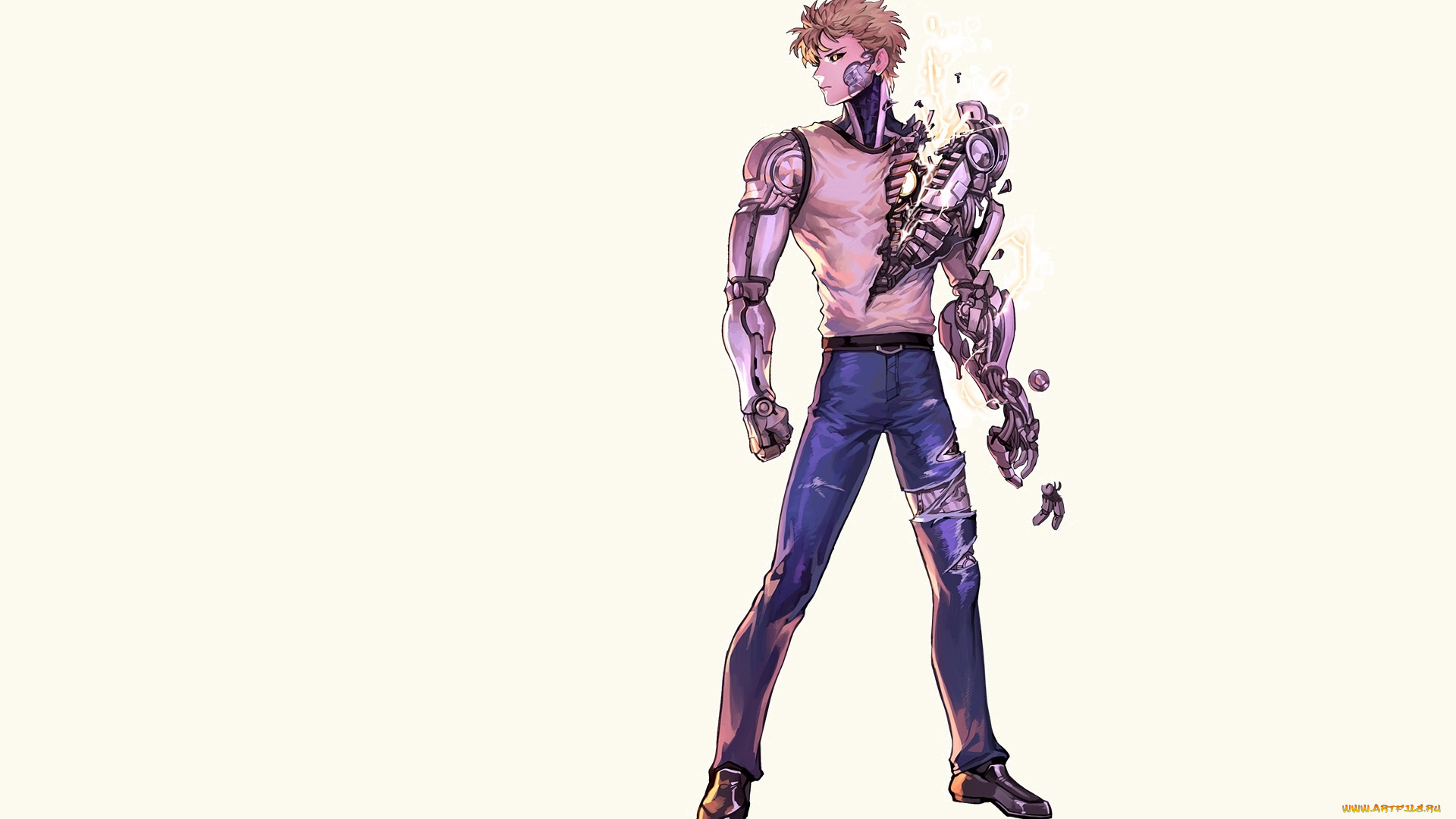 аниме, one, punch, man, генос