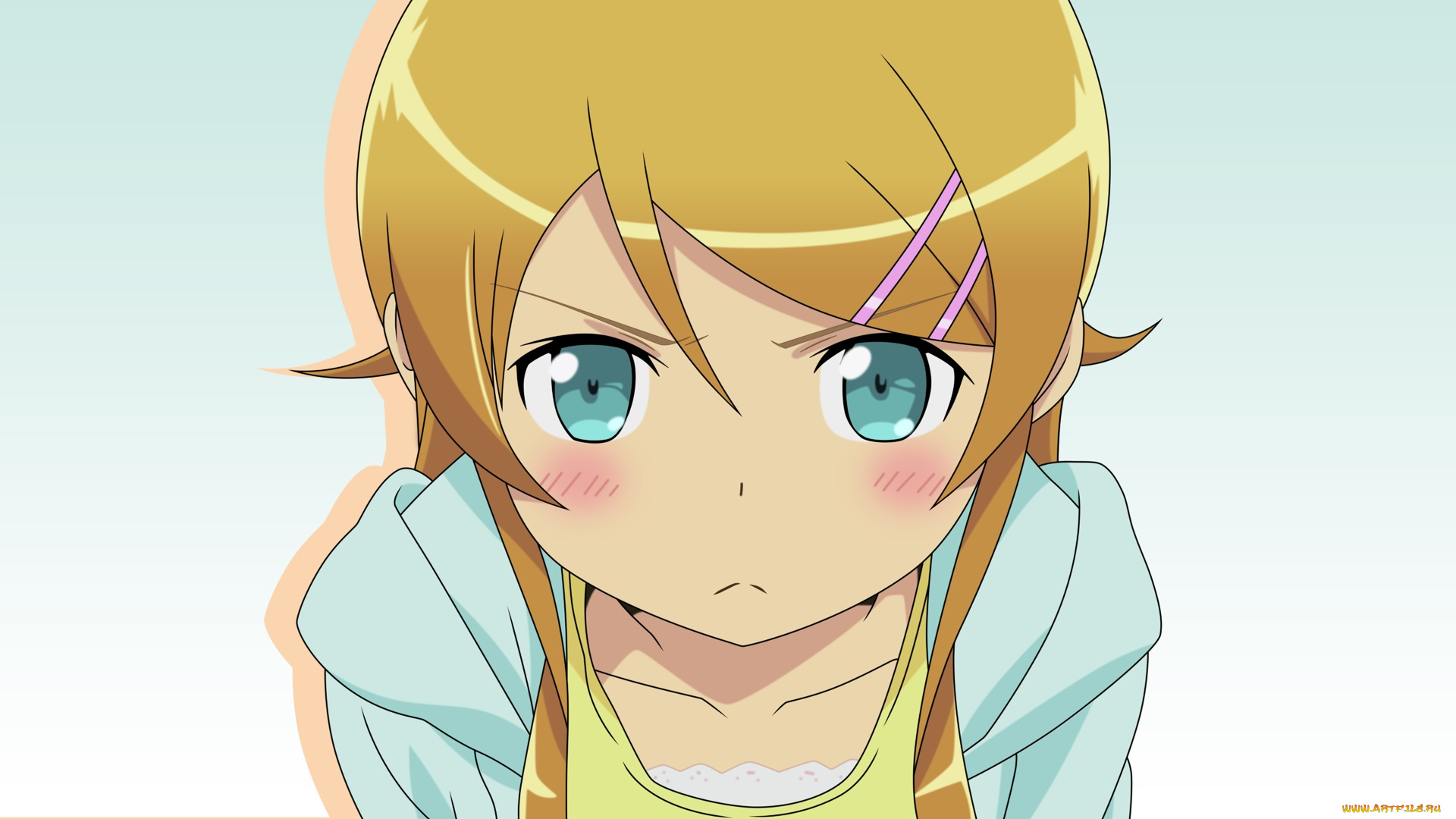 аниме, oreimo, фон, взгляд, девушка
