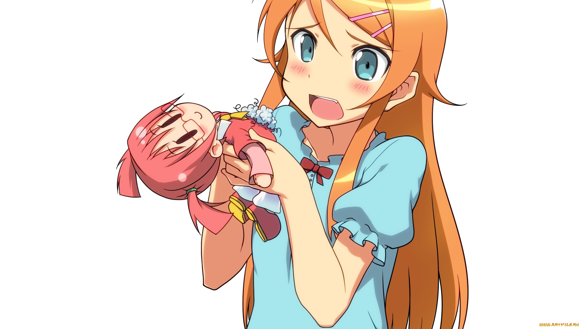 аниме, oreimo, фон, взгляд, девушка