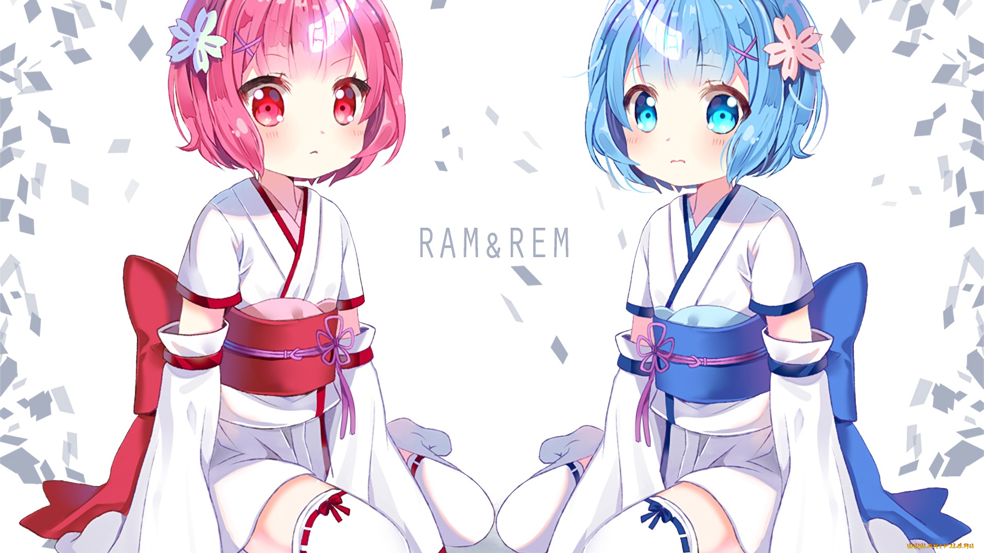 аниме, re, , zero, kara, hajimeru, isekai, seikatsu, фон, взгляд, девушки