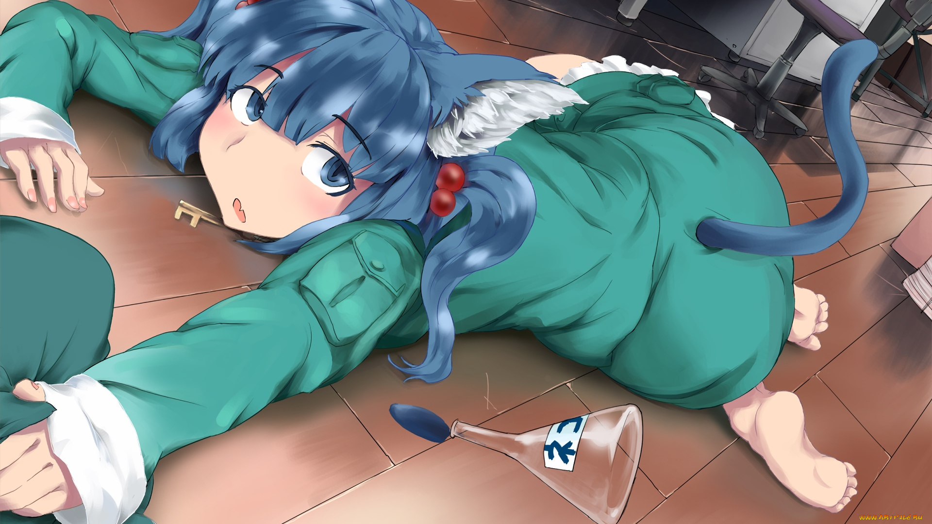 аниме, touhou, взгляд, фон, девушка