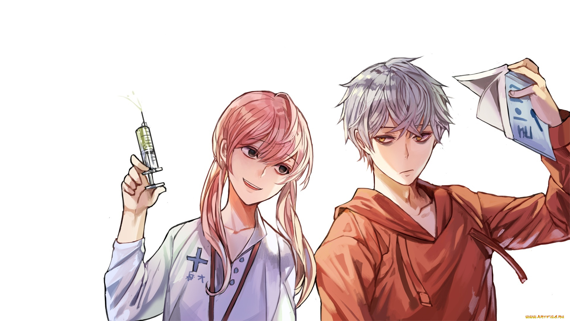 аниме, unknown, , другое, парень, девушка