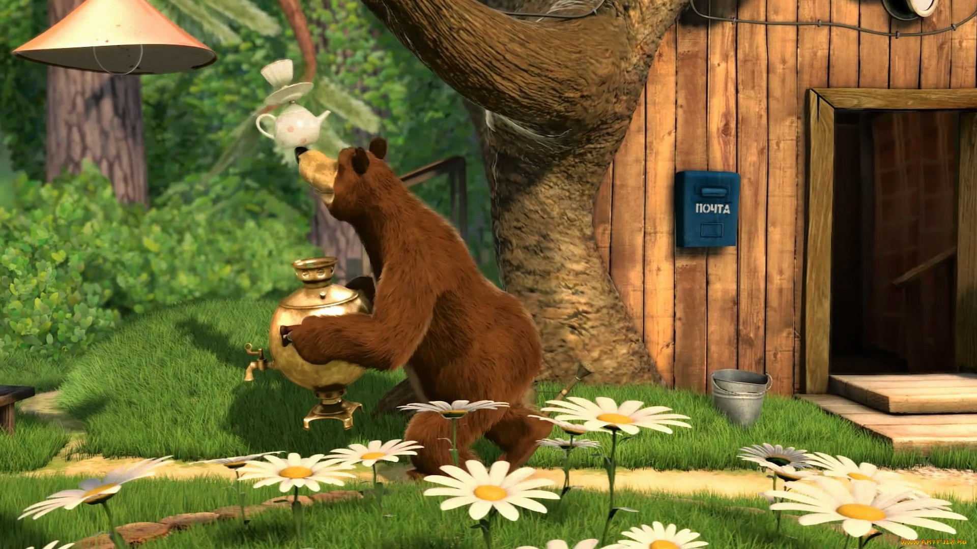 мультфильмы, маша, и, медведь, медведь