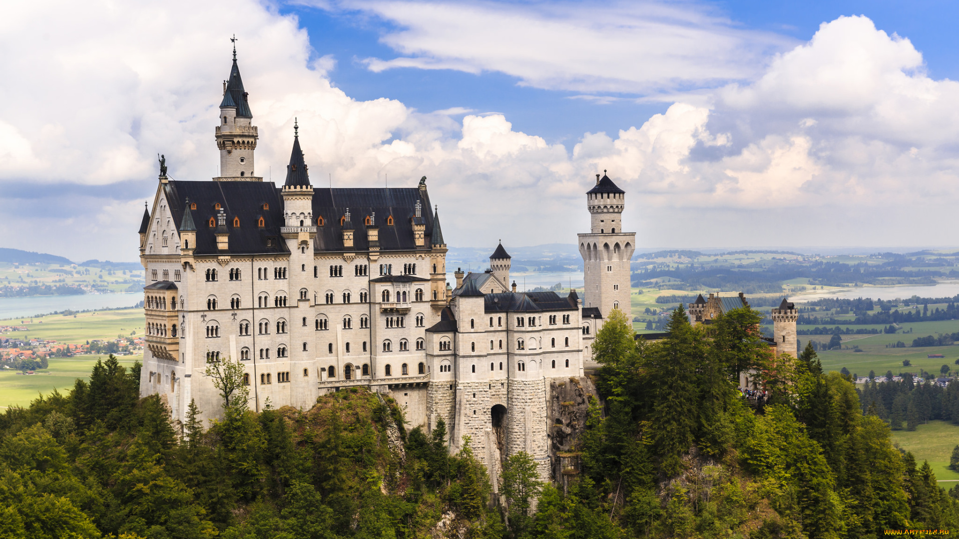 neuschwanstein, города, замок, нойшванштайн, , германия, замок